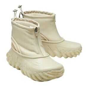 Men's Cream High-Top Sneakers Bootie